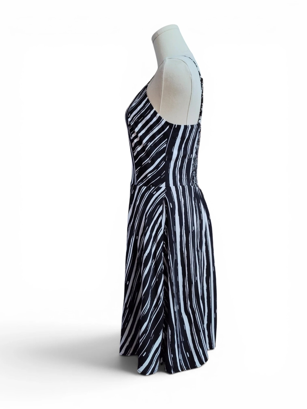 Apt.9 Midi Black/White Summer Dress Womens Size Medium - Picture 4 of 11